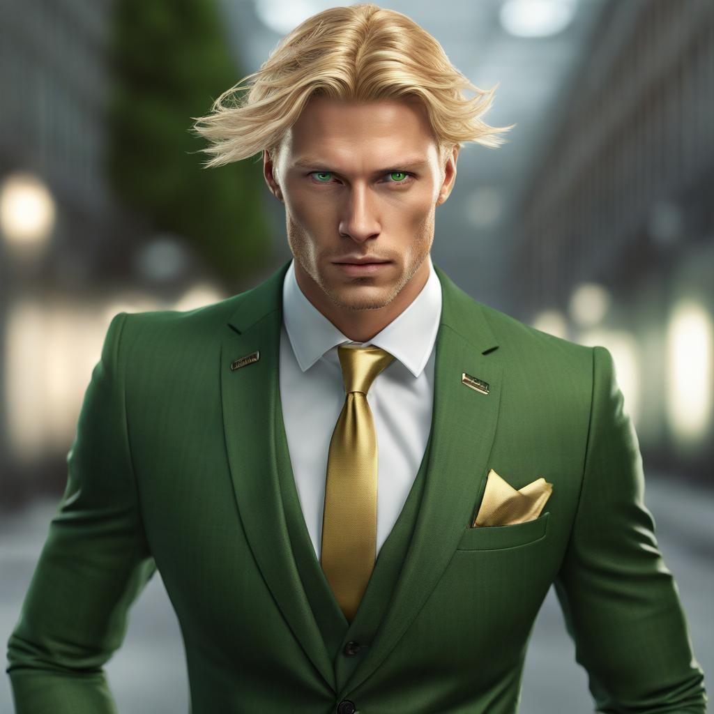 Athletic Sven Normen Eßlinger as an model and master of busi...