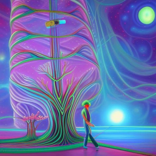 Bobby Honey Composing Surreal Poems in Starship