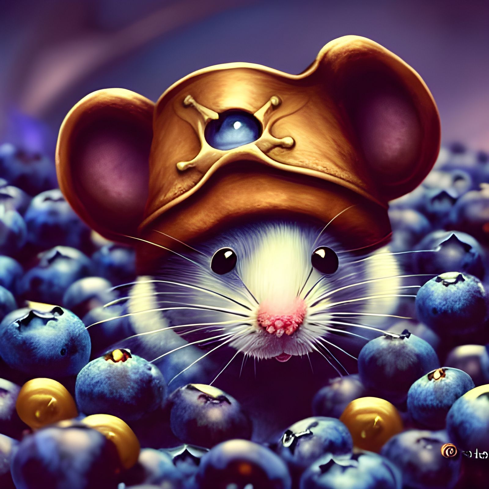 Mouse Pirate in Blueberry Treasure Cave