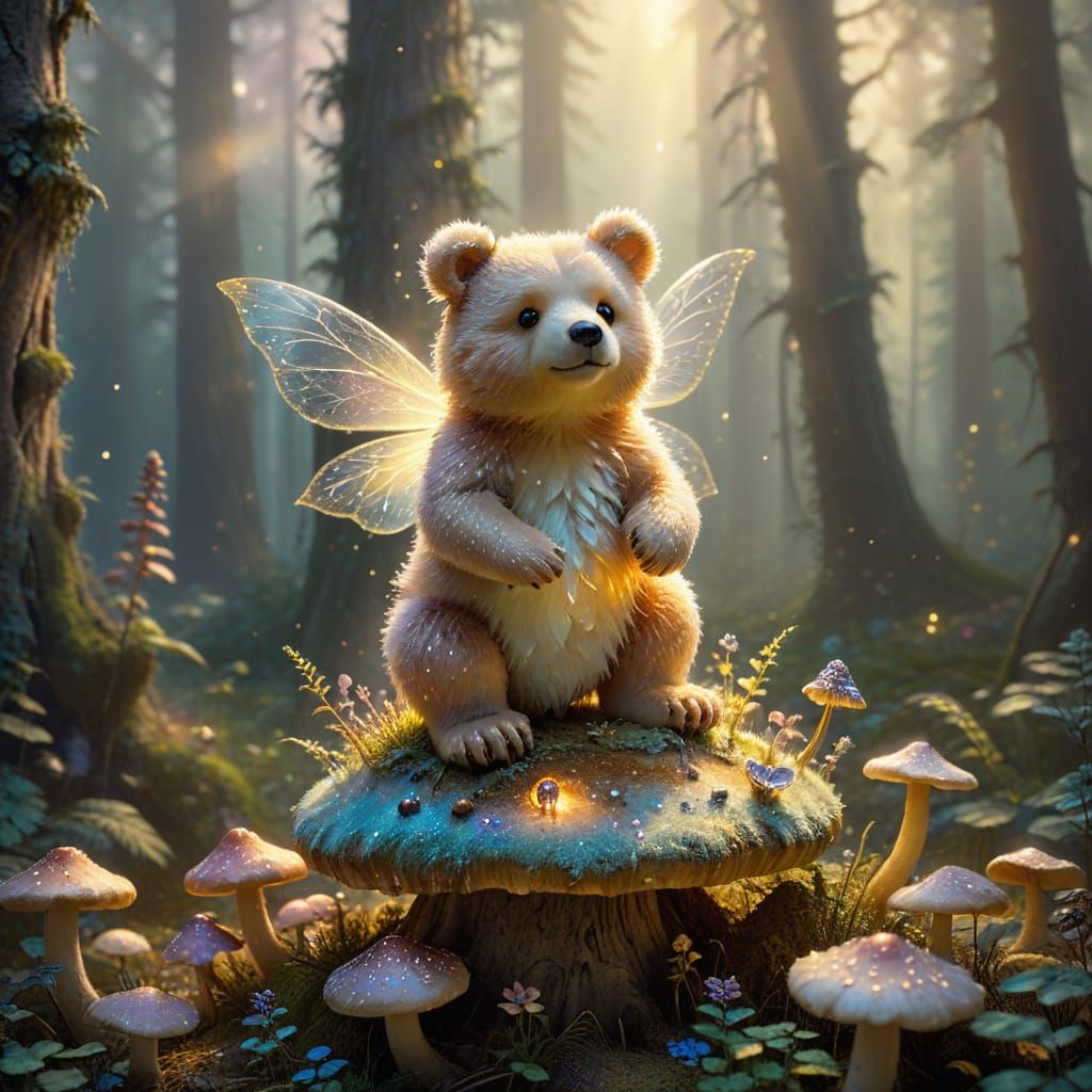 Magical fairy bear