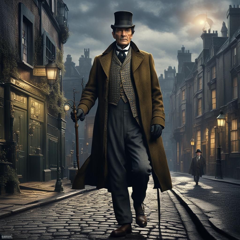 Sherlock Holmes as Detailed Matte Painting