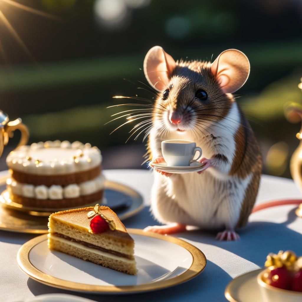 Fancy Mouse at High Tea in London