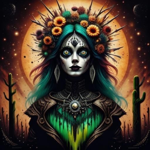 Chaotic Horror Theme Park in Mixed Styles