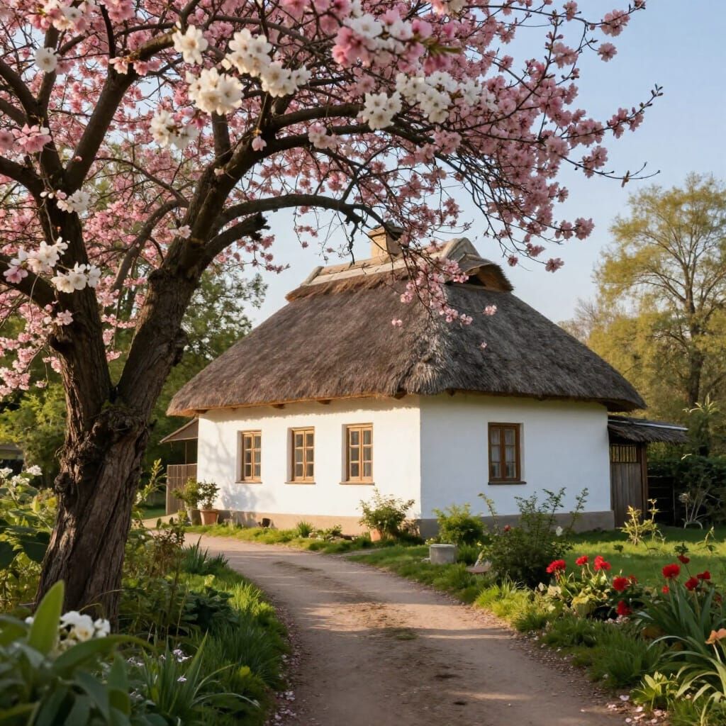 Quaint Cottage Amidst Lush Greenery