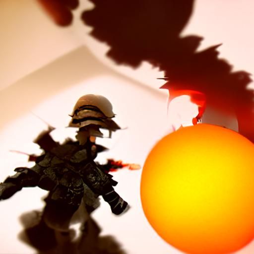 Dramatic Explosion with 3D Shading and Depth