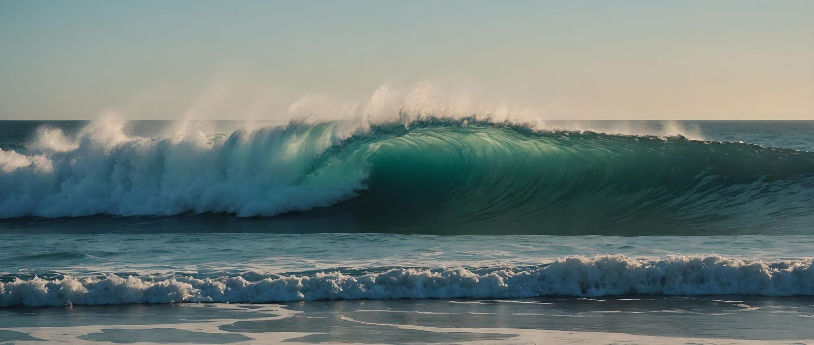Monumental Waves Seascape: Cinematic Ocean Scene