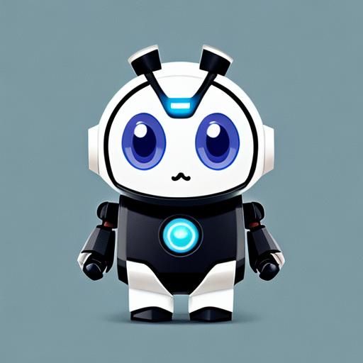 Adorable Teardrop Robot: Zippy and Cute
