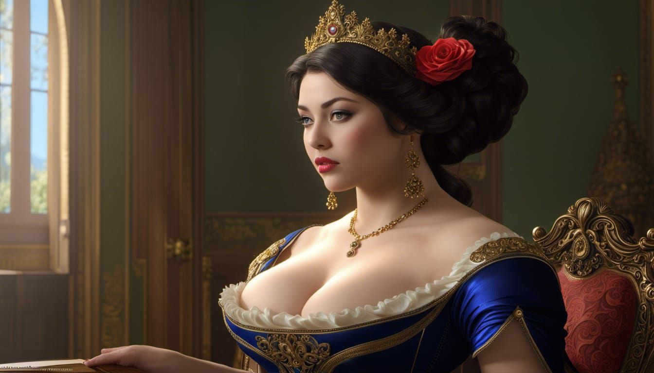 Voluptuous Damsel in Distress: Ultra-Detailed Photorealistic...