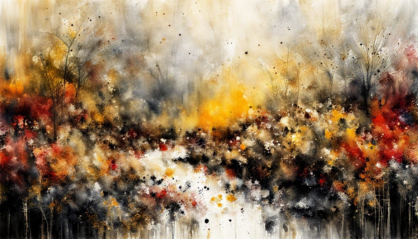 Abstract Art in Complementary Colors, Fine Details