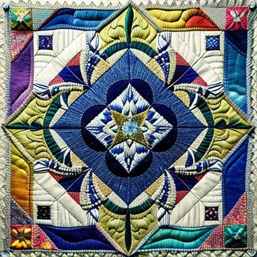 Diamond and Crystal Patchwork Face