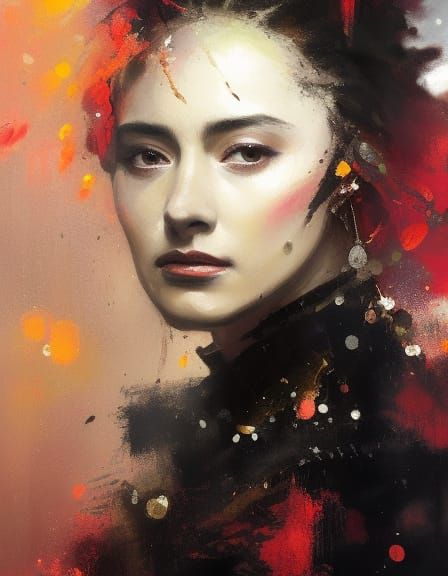 Desdemona Portrait in Victorian Speedpaint Style