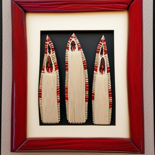 Framed Indigenous Art Sculptures