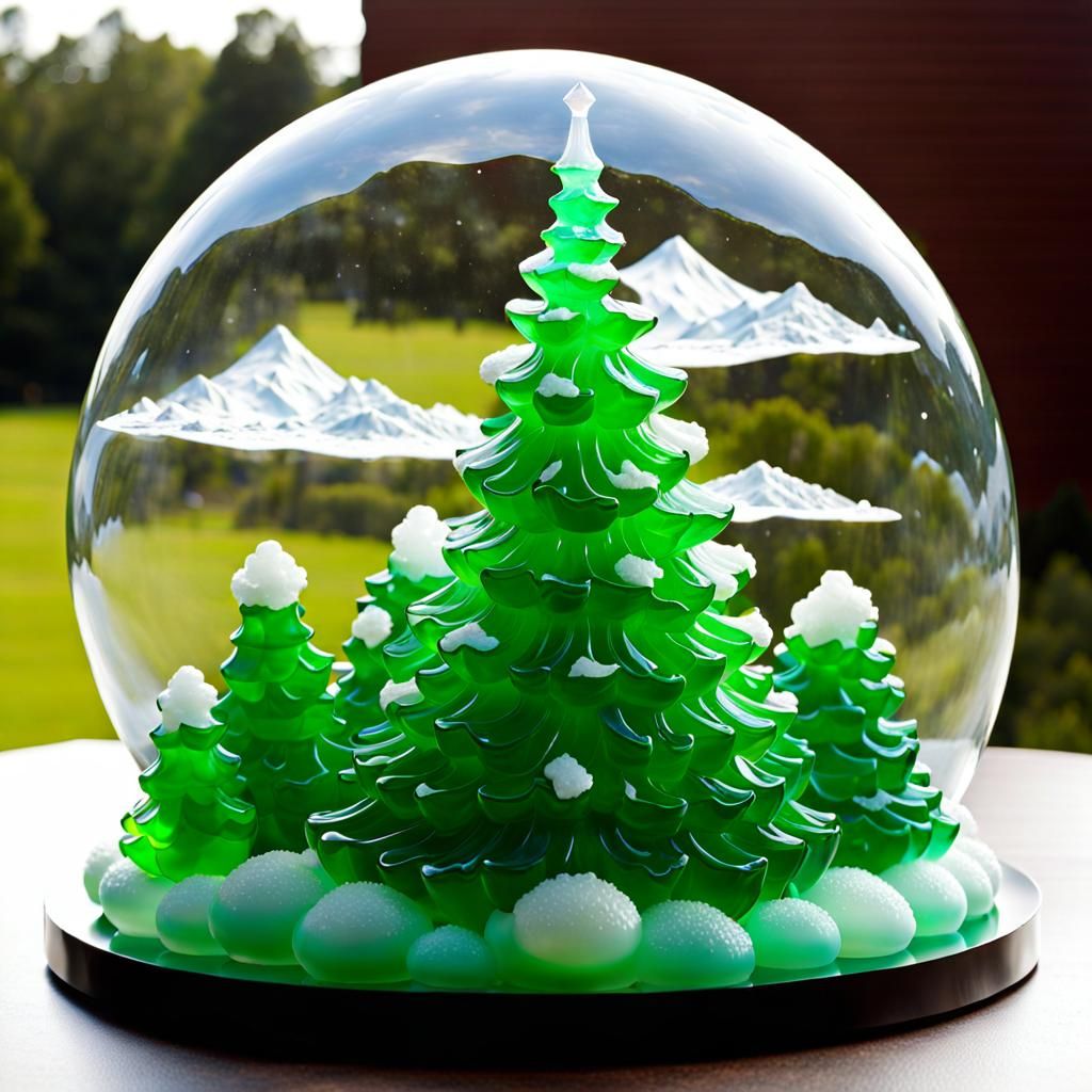 Jelly Madonna Sculpture on a Cloud