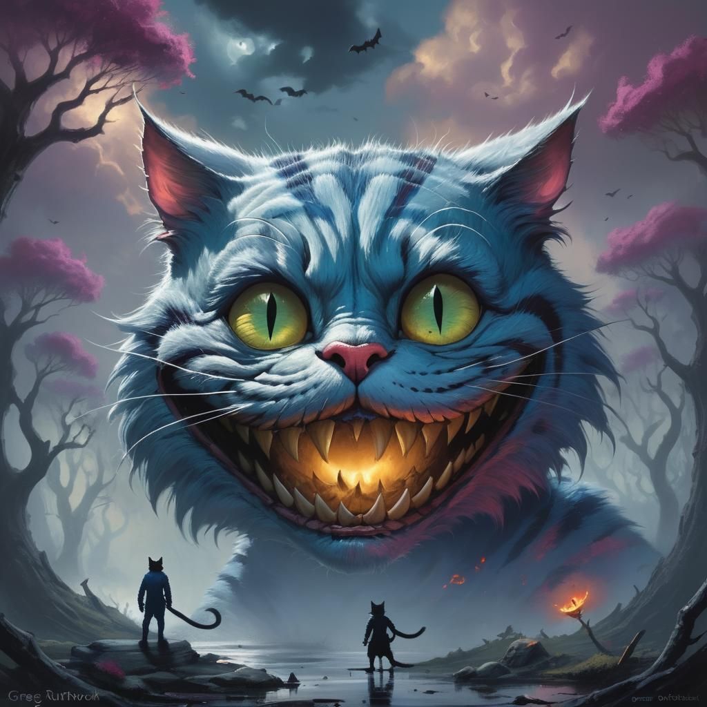 Sinister Cheshire Cat Artwork