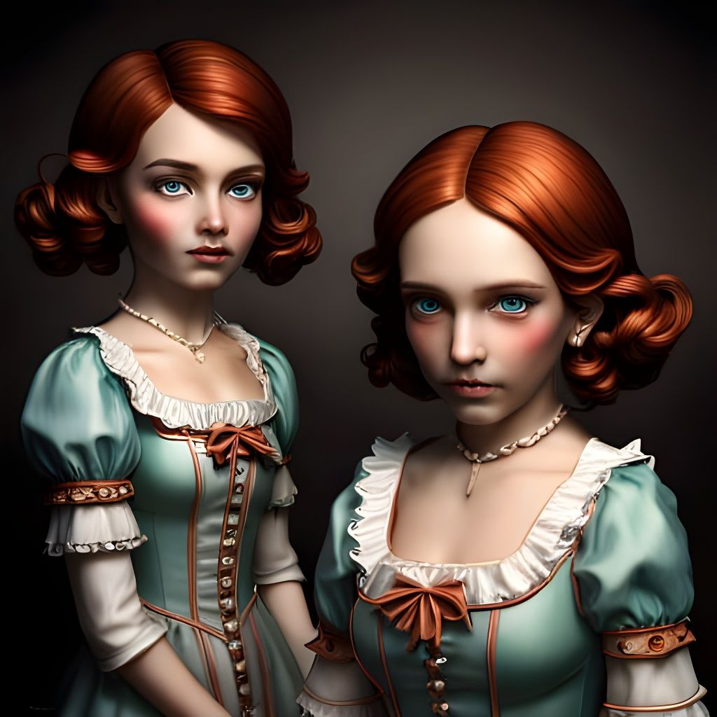 Gothic Victorian APPLE PATCH DOLLS