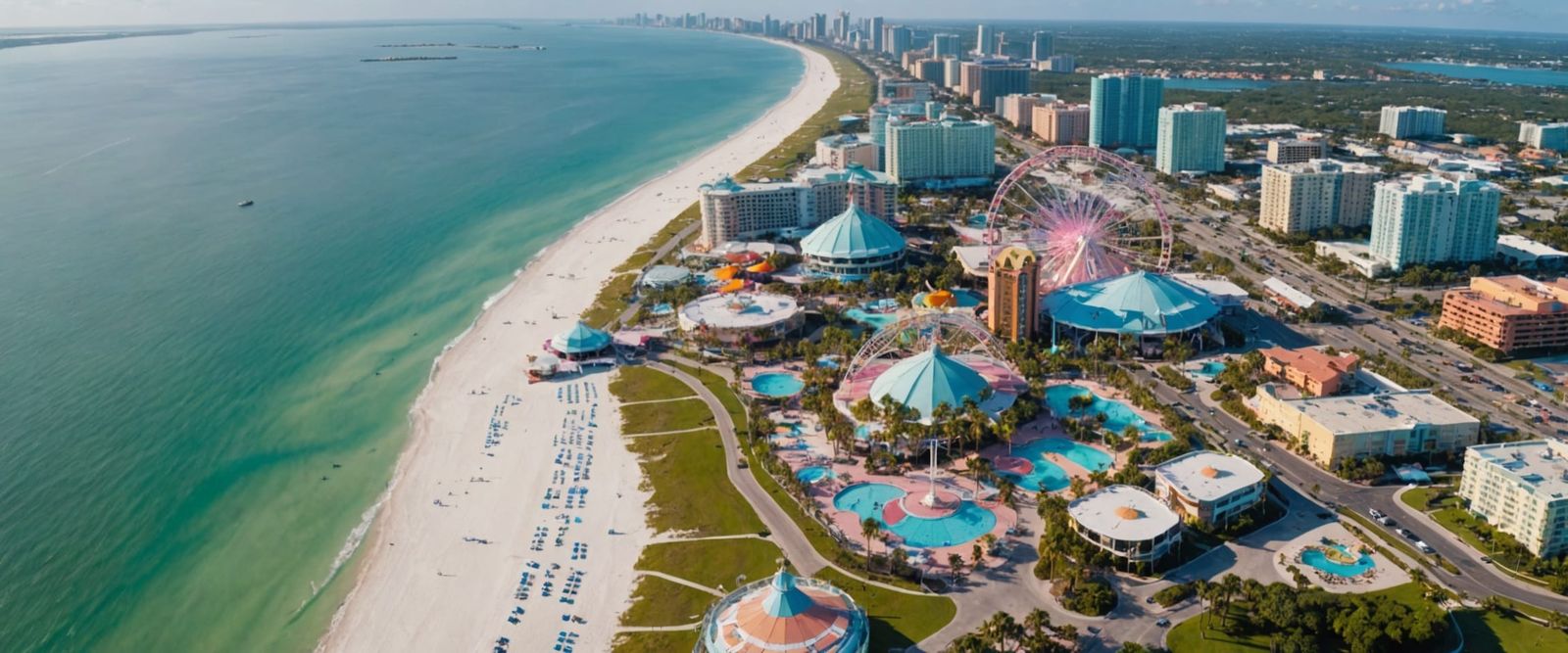 Futuristic Treasure Island: Sci-Fi Architecture in Pastel Co...