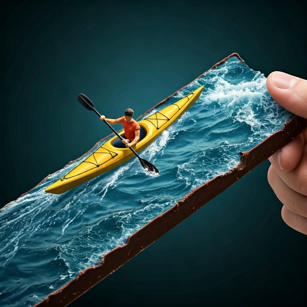 Miniature Sailor in Whimsical Hyper-Realistic Style