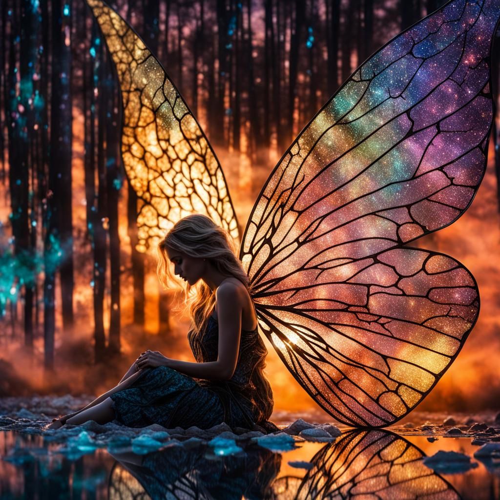 Shattered Heart with Fairy Dust Essences