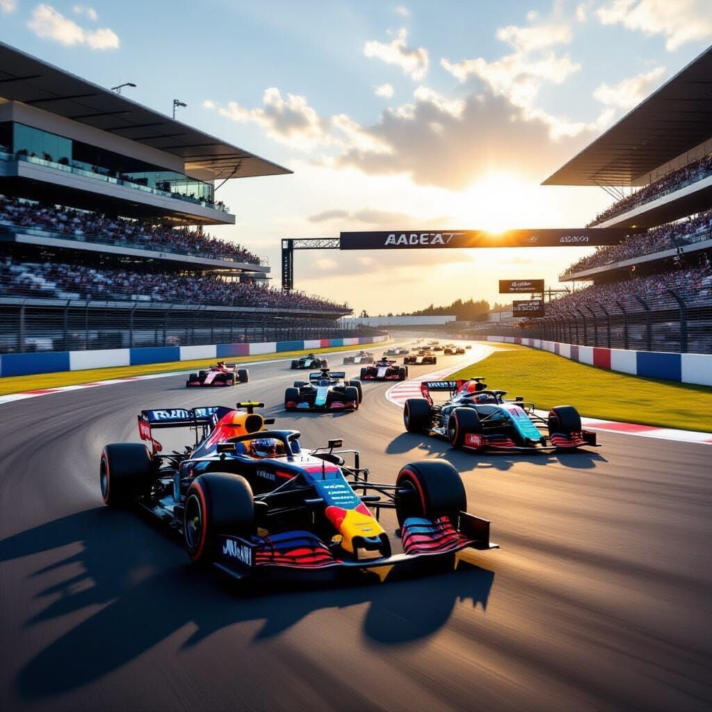 Formula 1 Cars in High-Octane Photorealism