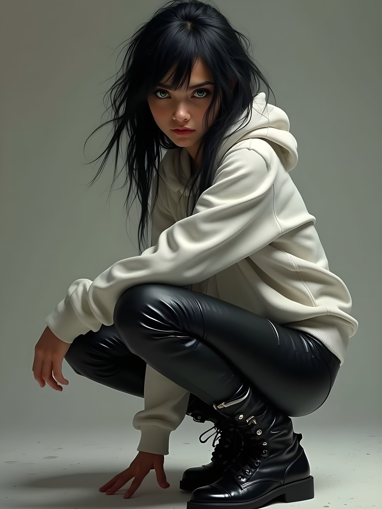 Mysterious Teen Girl in Stealthy Attire