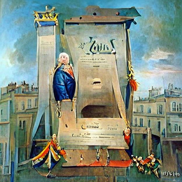 Execution of Louis XVI: French Revolution Scene