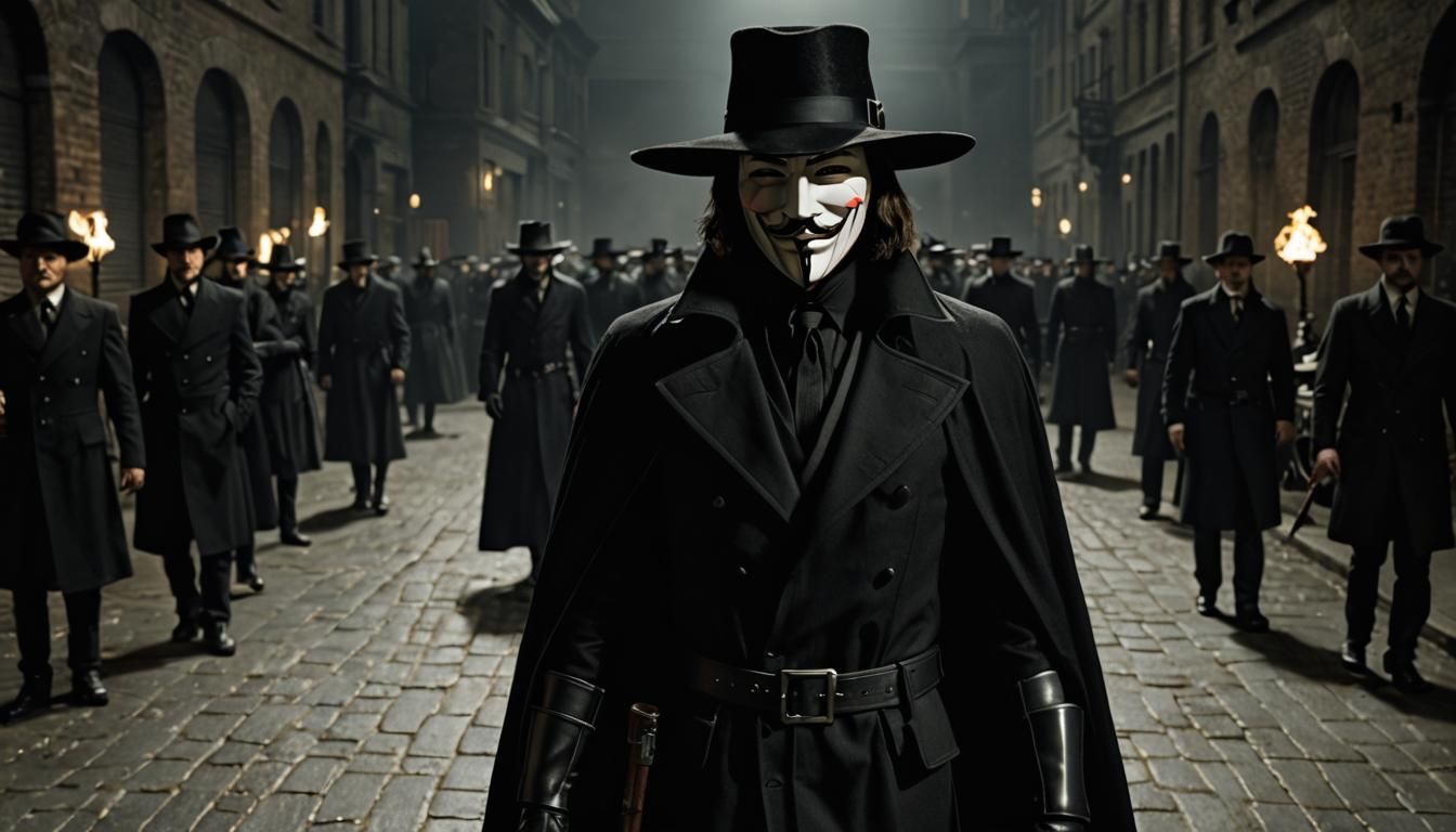 Noir Figure in Photorealistic CGI Rendering