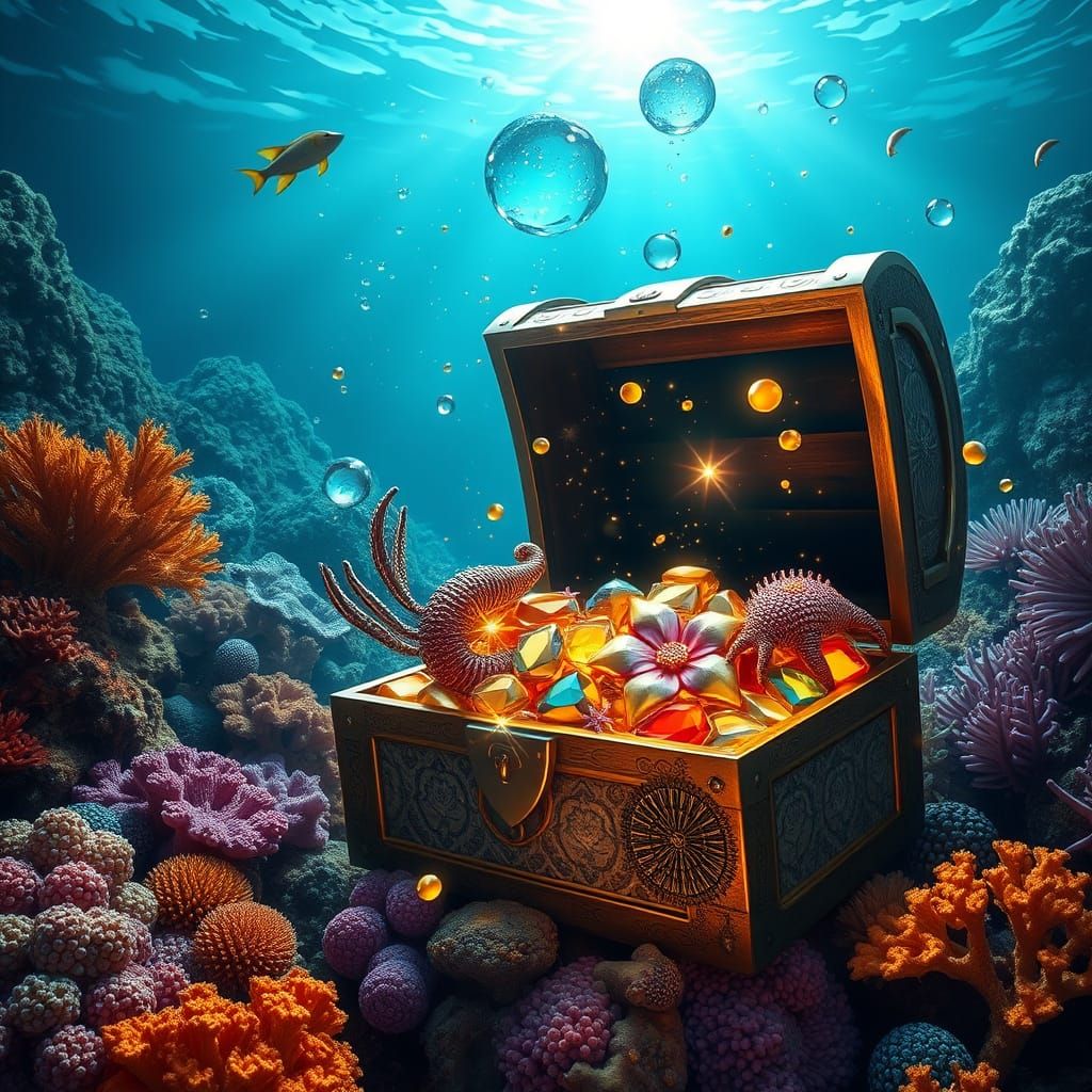 Treasures of the Coral Reef in Vibrant Colors