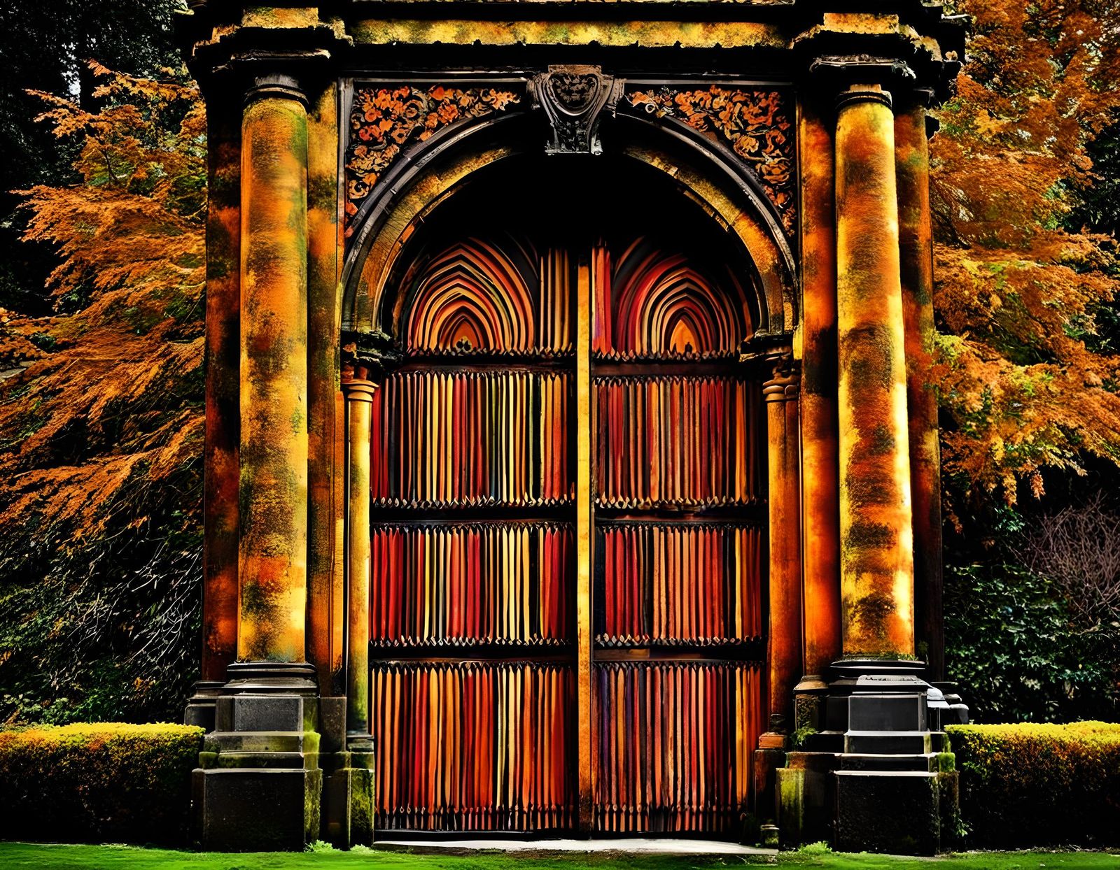 Velvet Gates of Heaven Textile Art