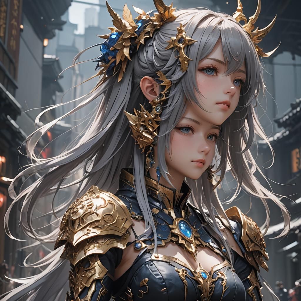 Extraterrestrial in Detailed 3D Anime Style