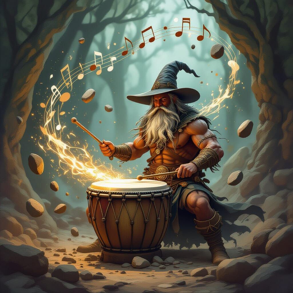 Wizard's Drum Creates Earthy Magic
