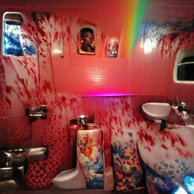 Psychedelic Bloody Bathroom Nightmare