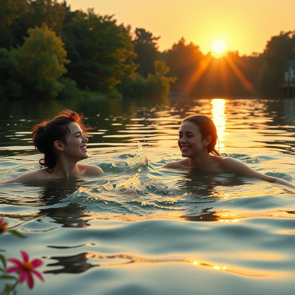 Carefree Summer Afternoon in Impressionist Style