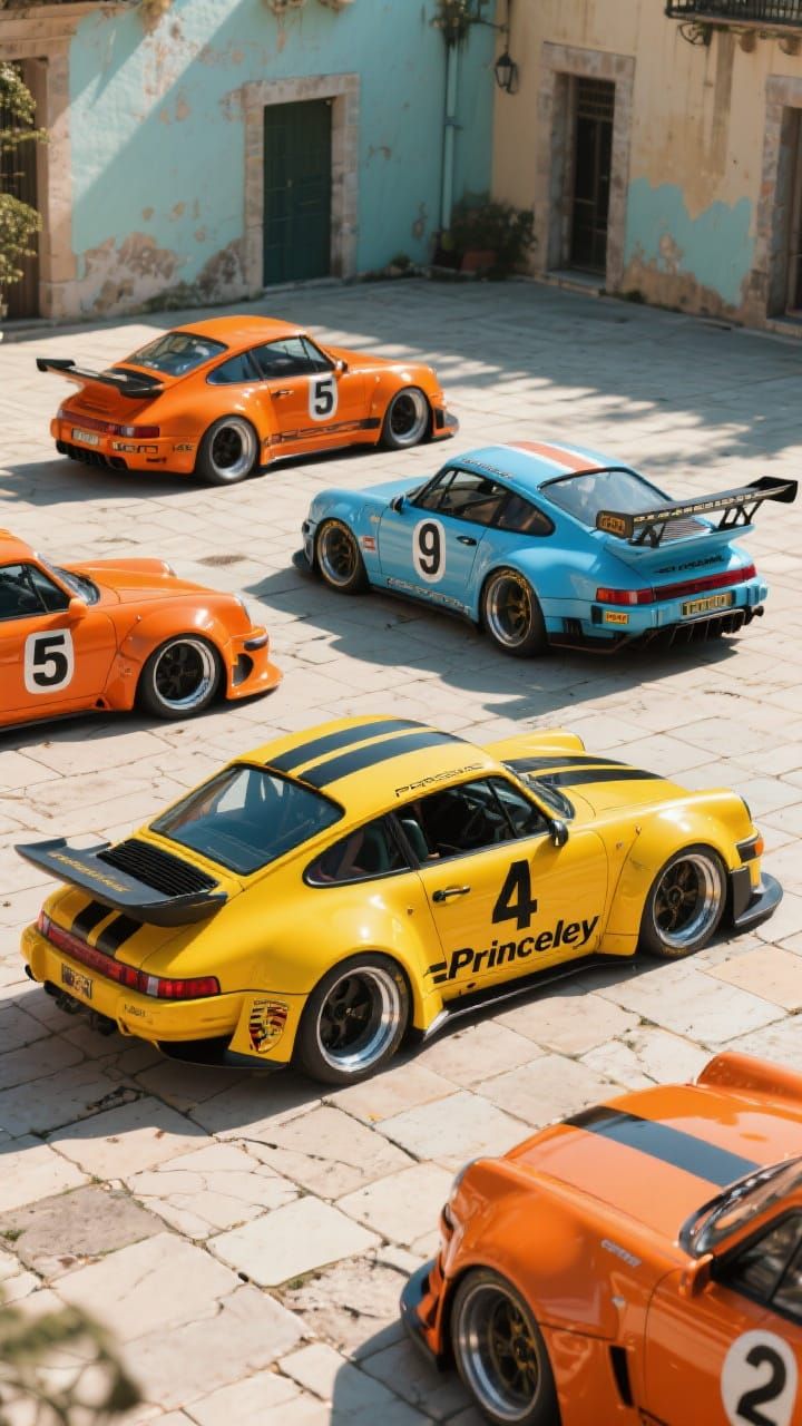 Porsche 911 Race Cars in Bold Livery