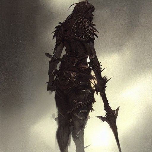 Detailed Goblin Warrior Portrait in Fantasy Style