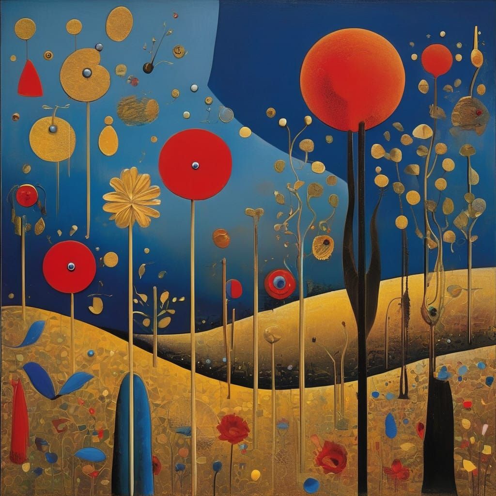 Weightless Freedom in a Golden Landscape