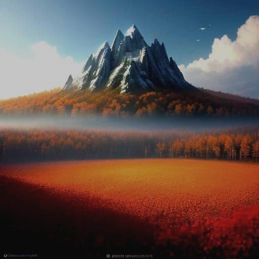 Four Seasons Landscape: Spring, Summer, Autumn, Winter