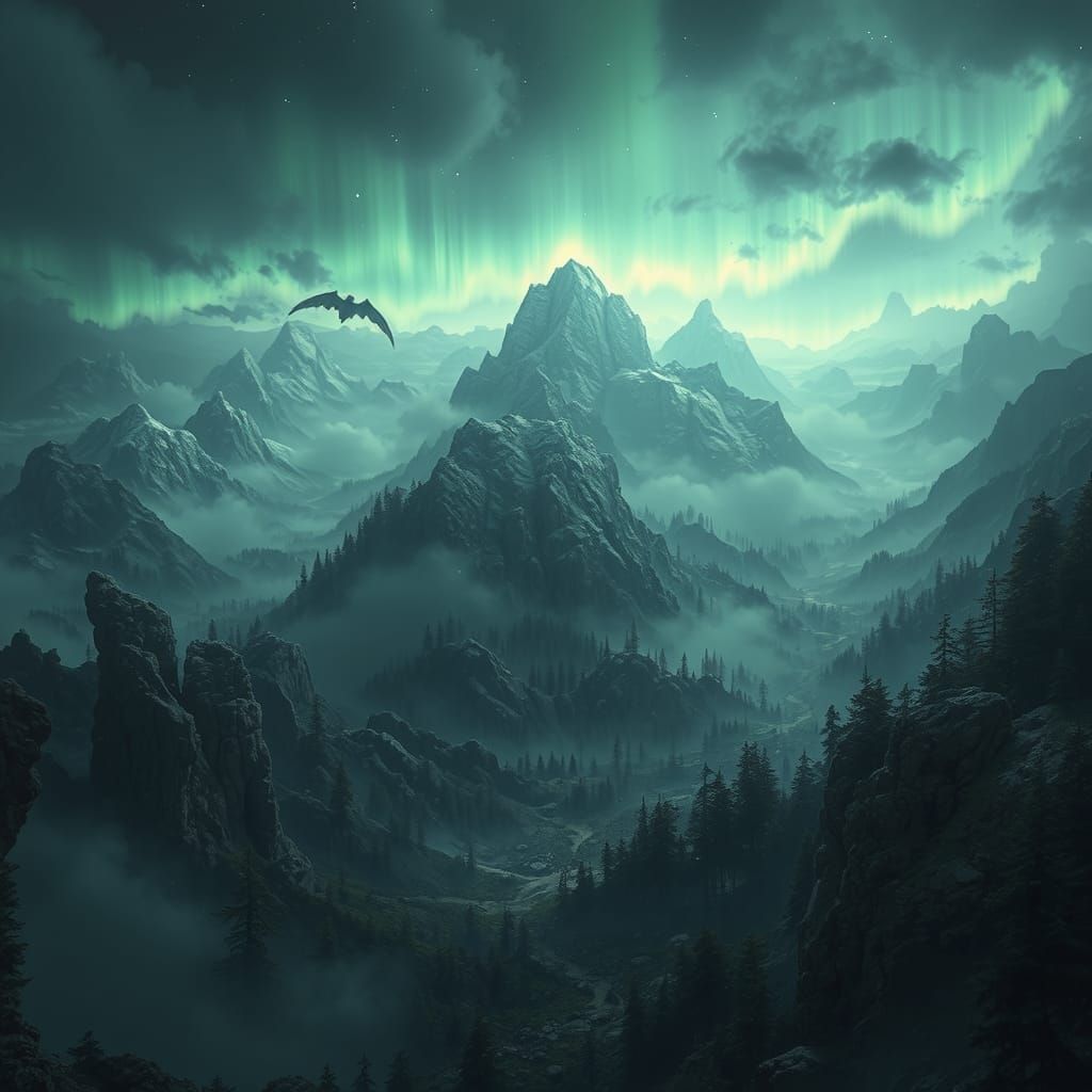 Ethereal Realms of Wonder, in a Maximalist Aesthetic