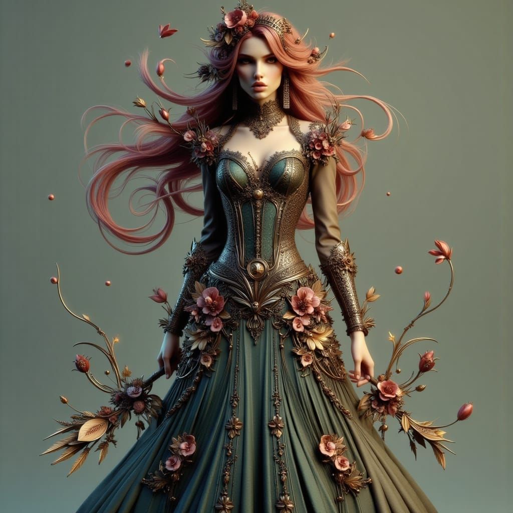 Art Nouveau Punk Female High School Teacher