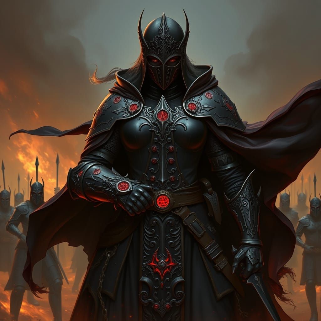 Gothic Warrior General Leading Midnight Battalion