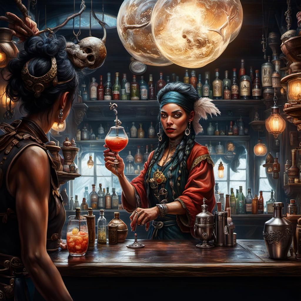 Bartender ( you want a drink? )