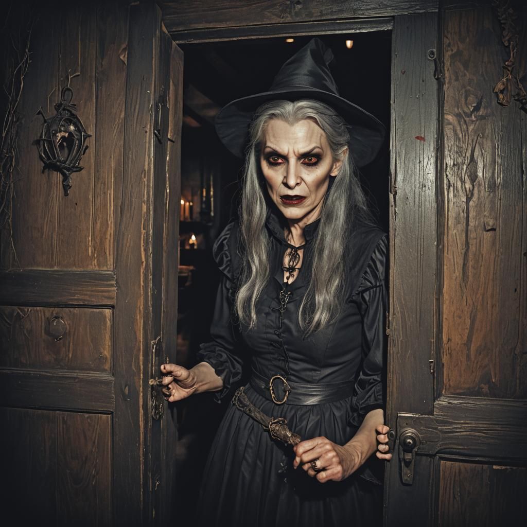 Vampire Bites Witch in Dark Witch House