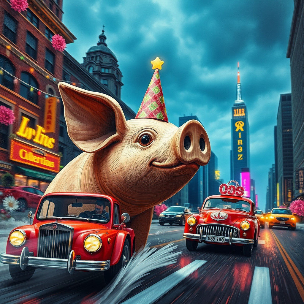 Hyperrealistic Still Life with Race Cars and Flowers