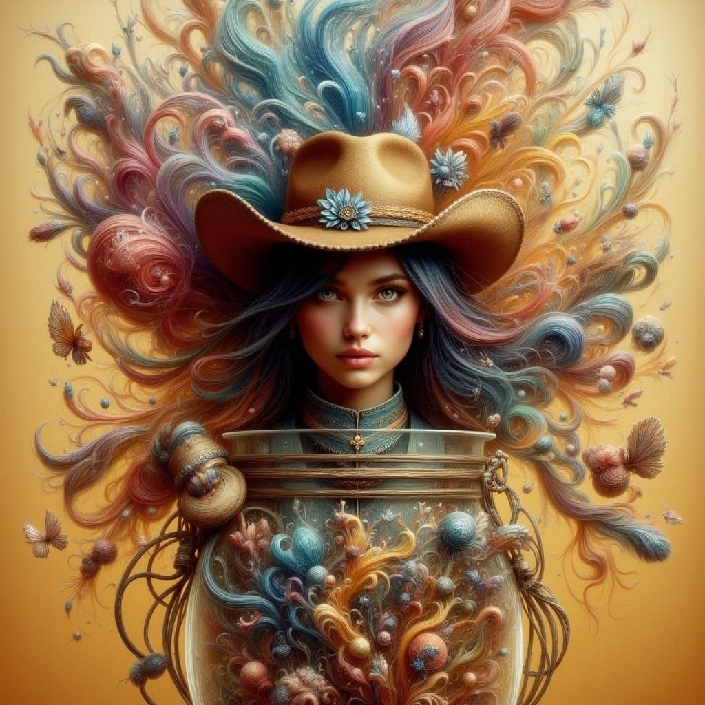 Cowgirl in a Jar: Digital Painting in the American West