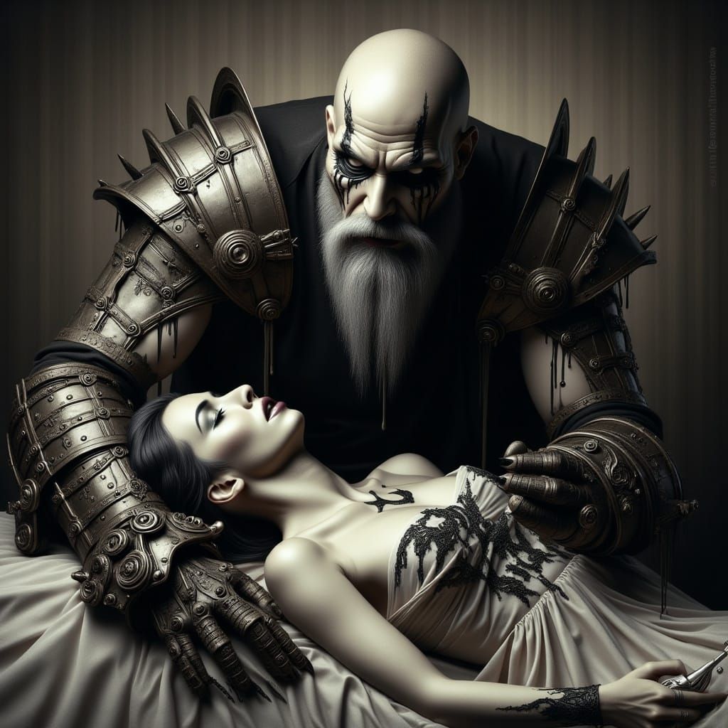 Haunting Orc Zombie Warrior on Battlefield