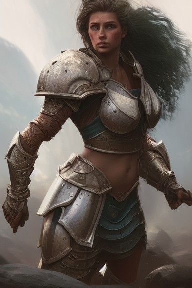 Battle Hardened Paladin in Rocky Forest