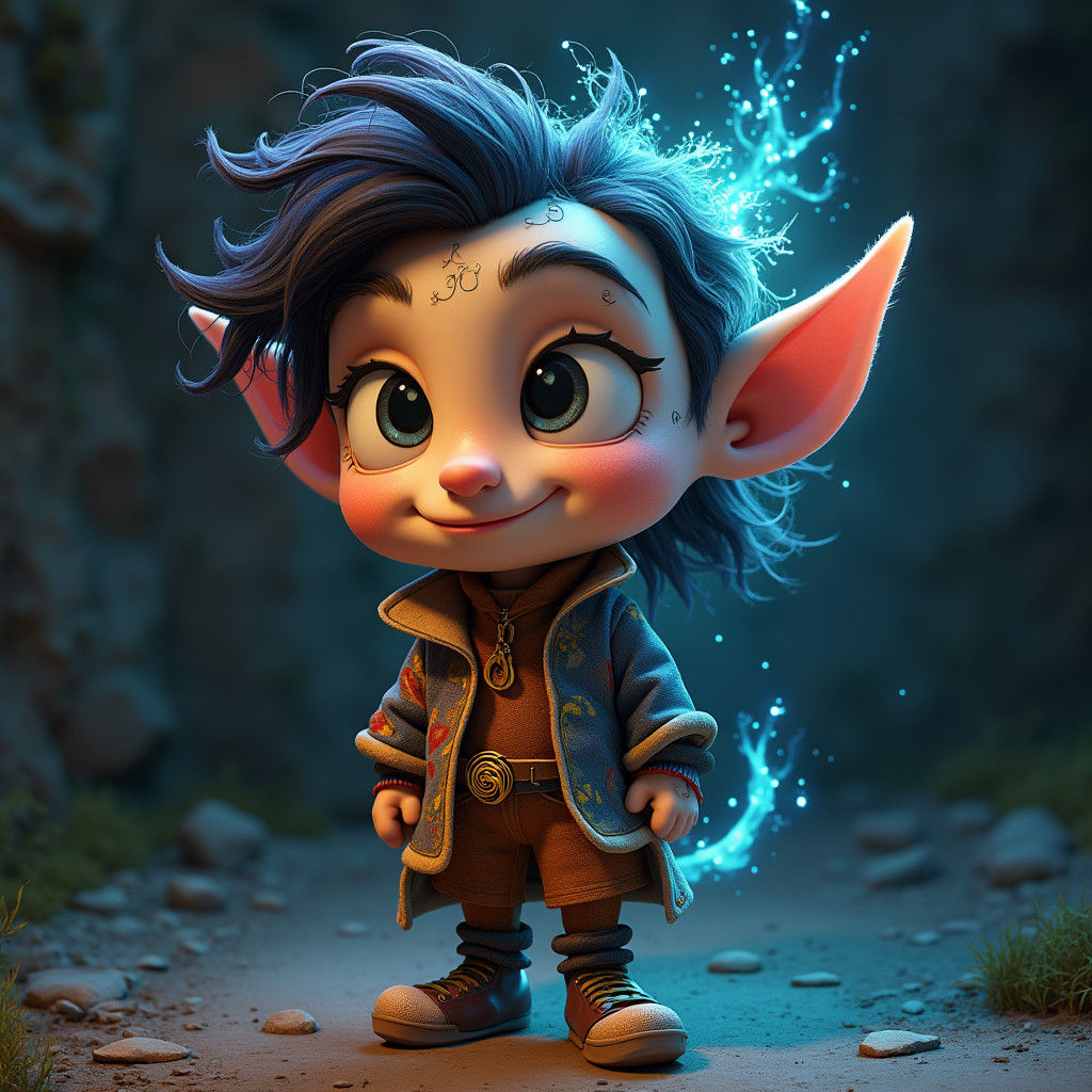 Captivating Dual-Form Character in Fantasy Concept Art