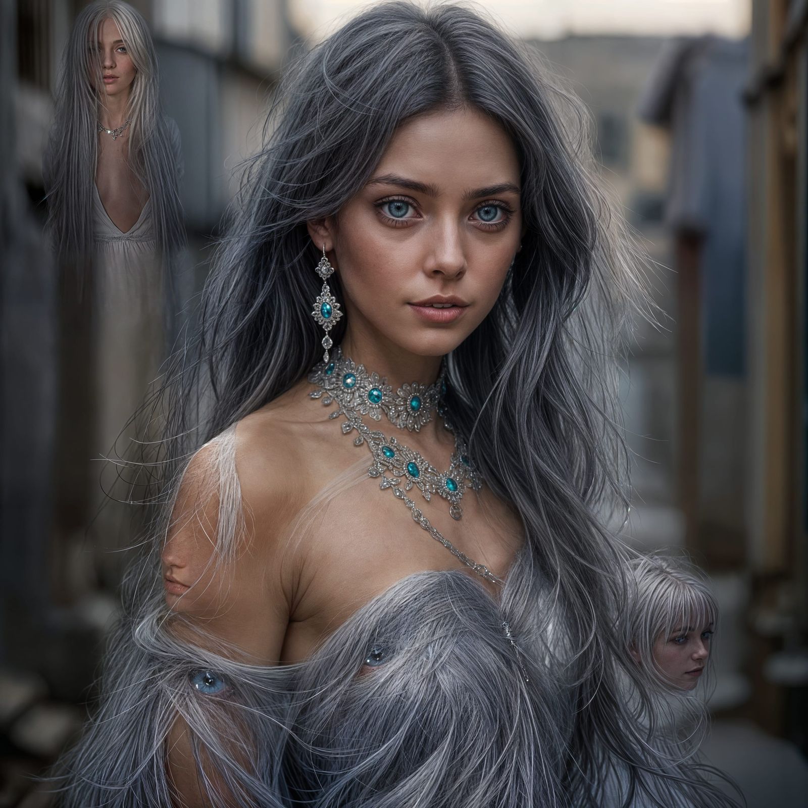 Heterochromatic Eyes: Portrait of a Woman