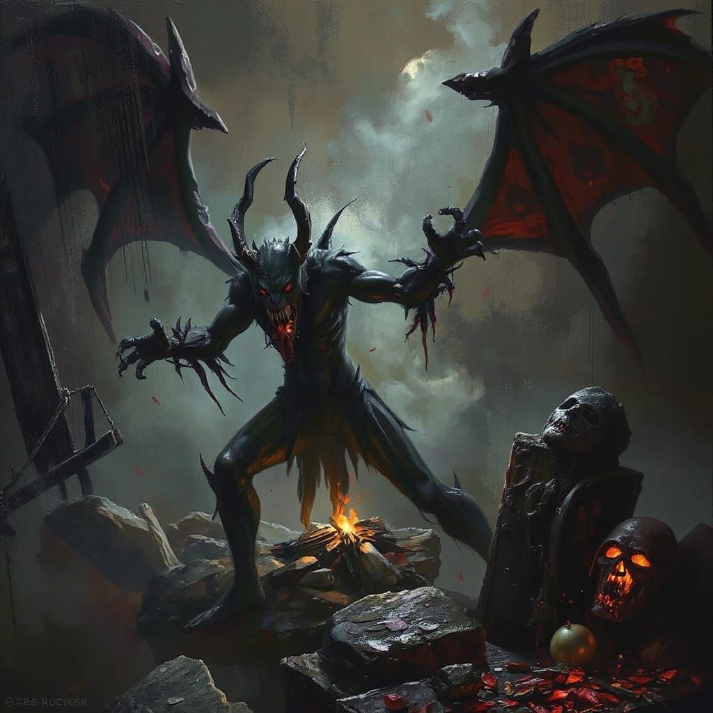 Sinister Weasels Ripped My Flesh as Painted by Greg Rutkowsk...