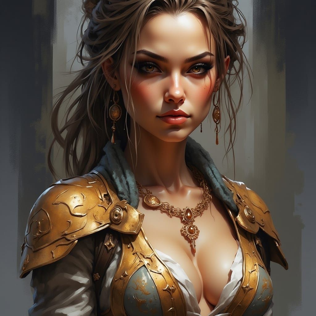 AI Generated Portrait in DWC Flux Style