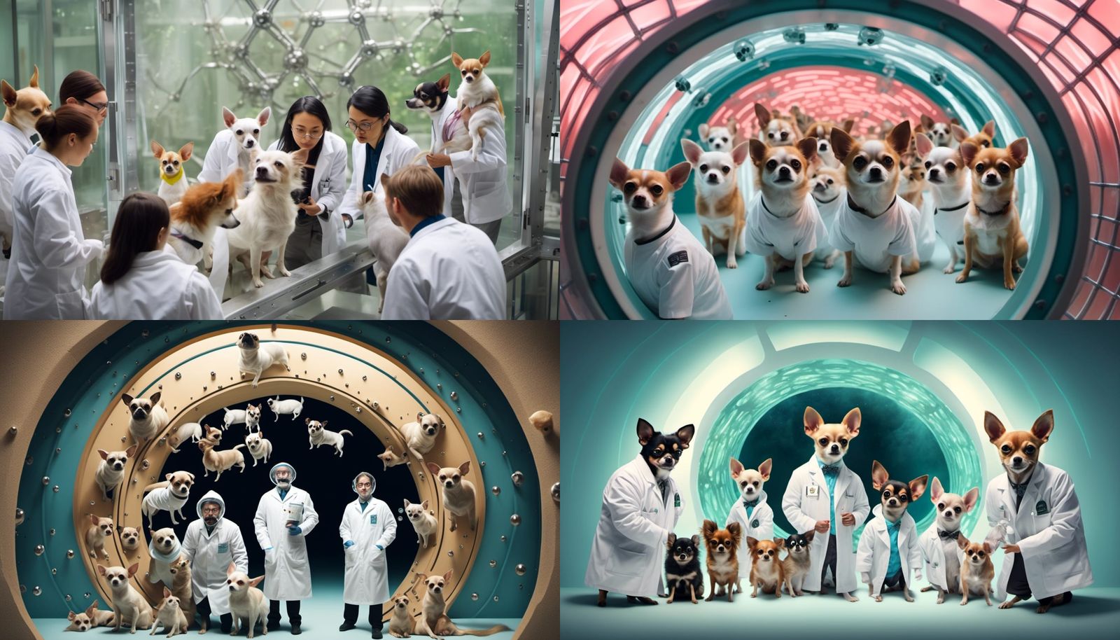 Scientists Gaze Through a Portal at Chihuahua Scientists